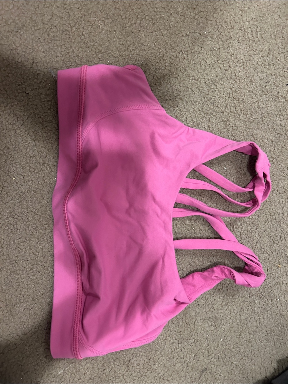 lululemon athletica Pink Strappy Sports Bra
